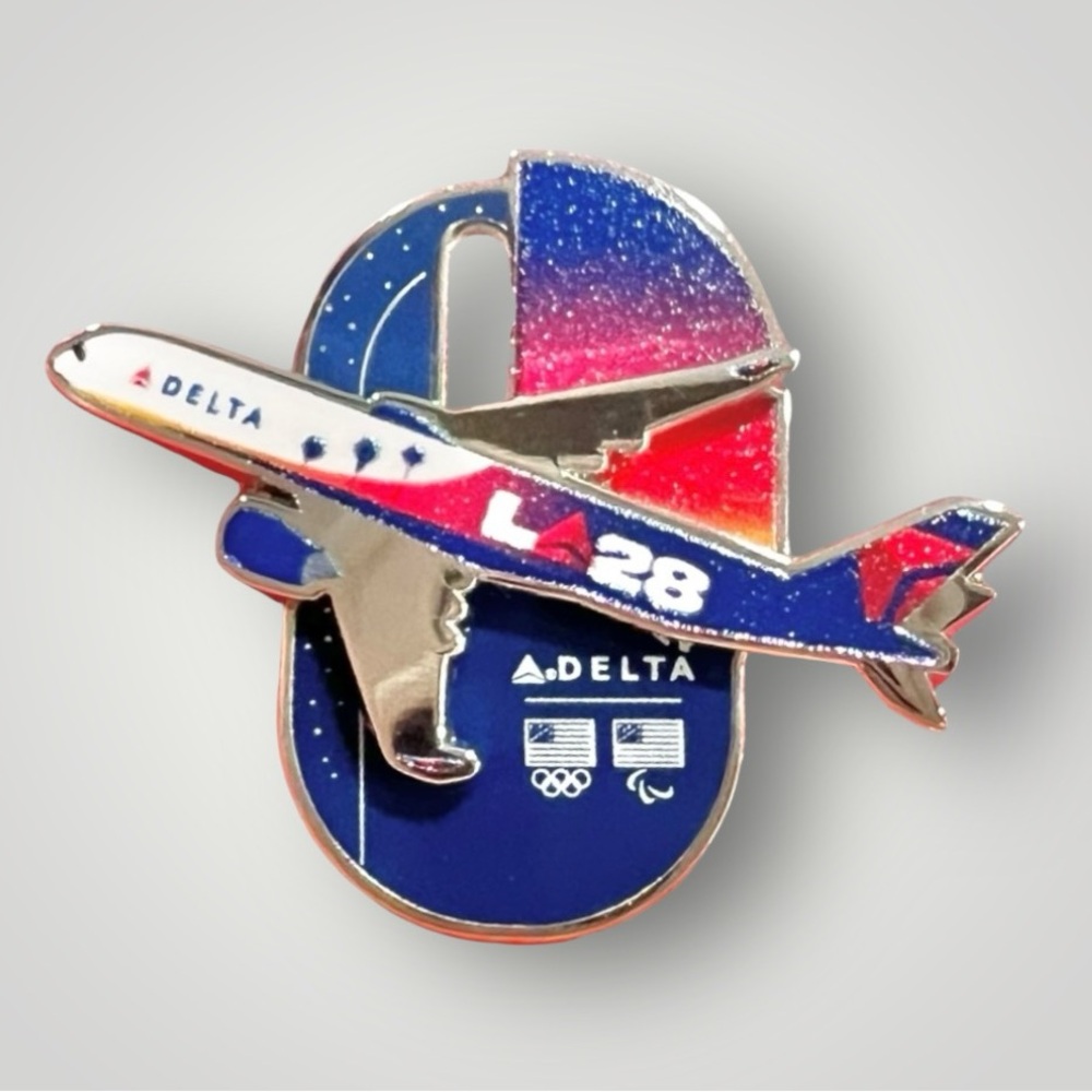 Delta Air Lines Los Angeles Olympics Team USA 2028 Collectible Metal Pin New